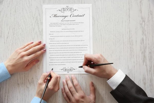 Заключение брачного контракта